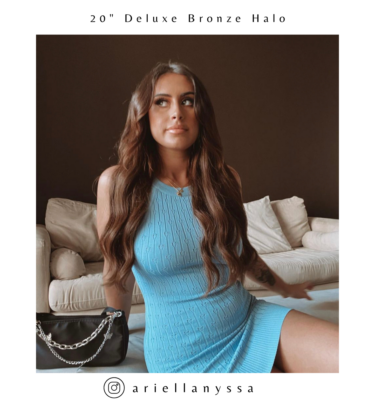 Bronze Brown #4 Tape Hair Extensions 20-inch