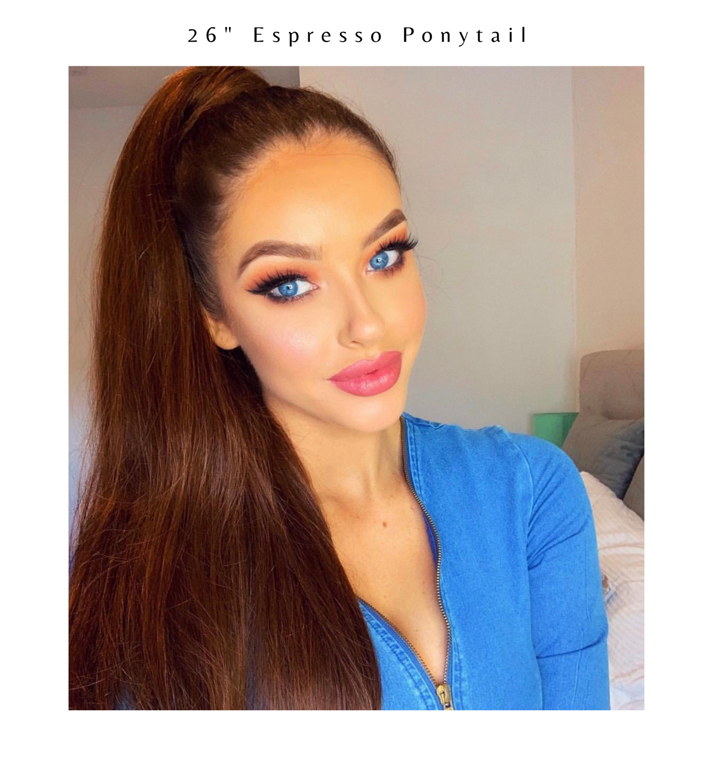 Espresso Brown #2 Clip On Ponytail Hair Extensions