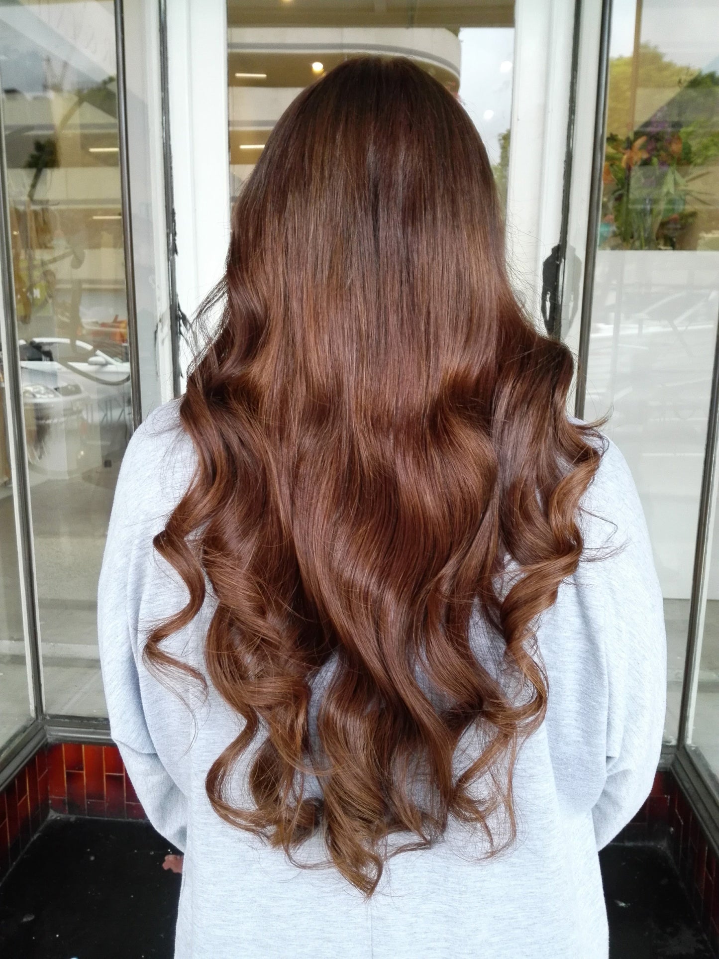 Minque Hair golden brown #6 halo hair extensions 26inch classic