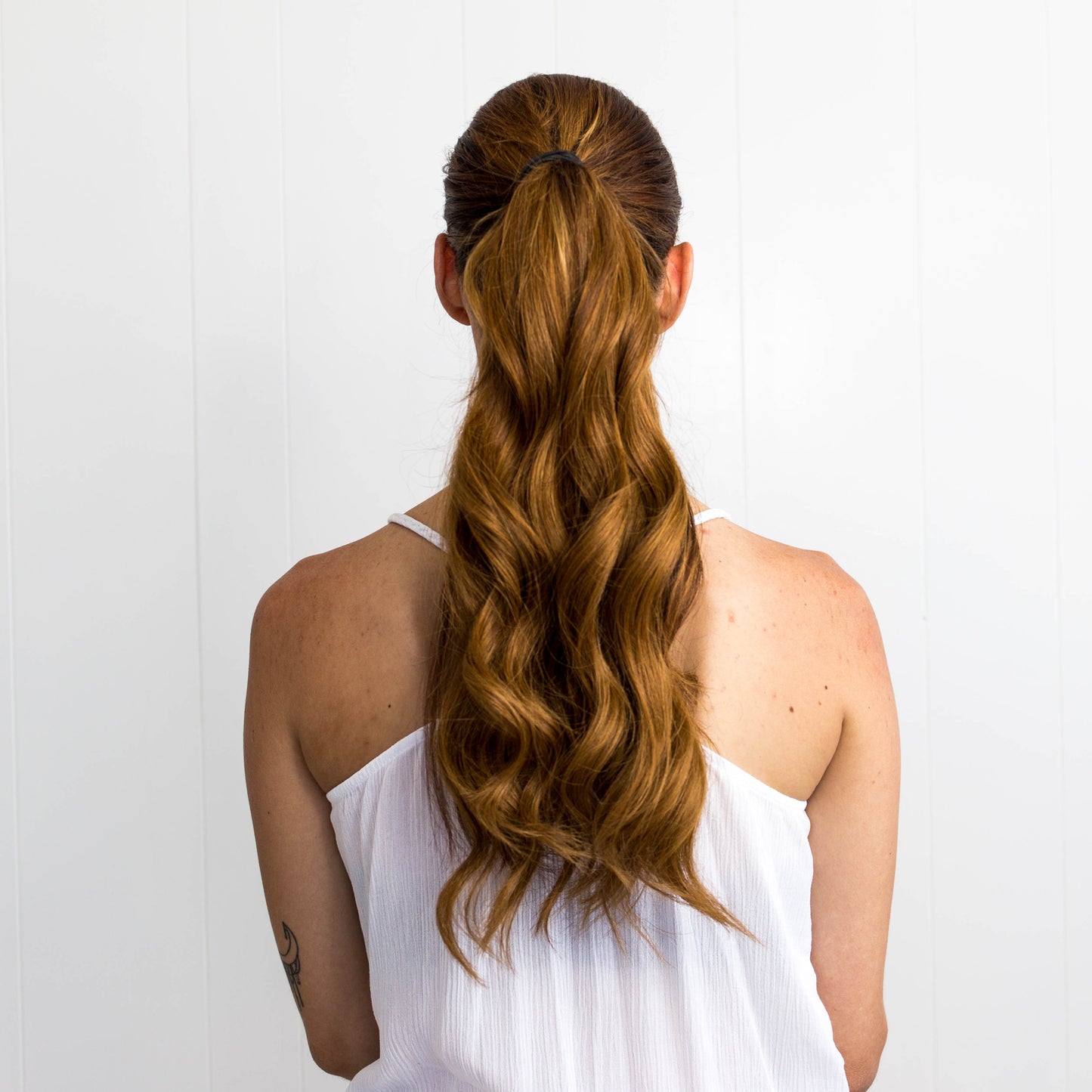 Minque Hair Golden Brown #6 Clip On Ponytail Hair Extensions