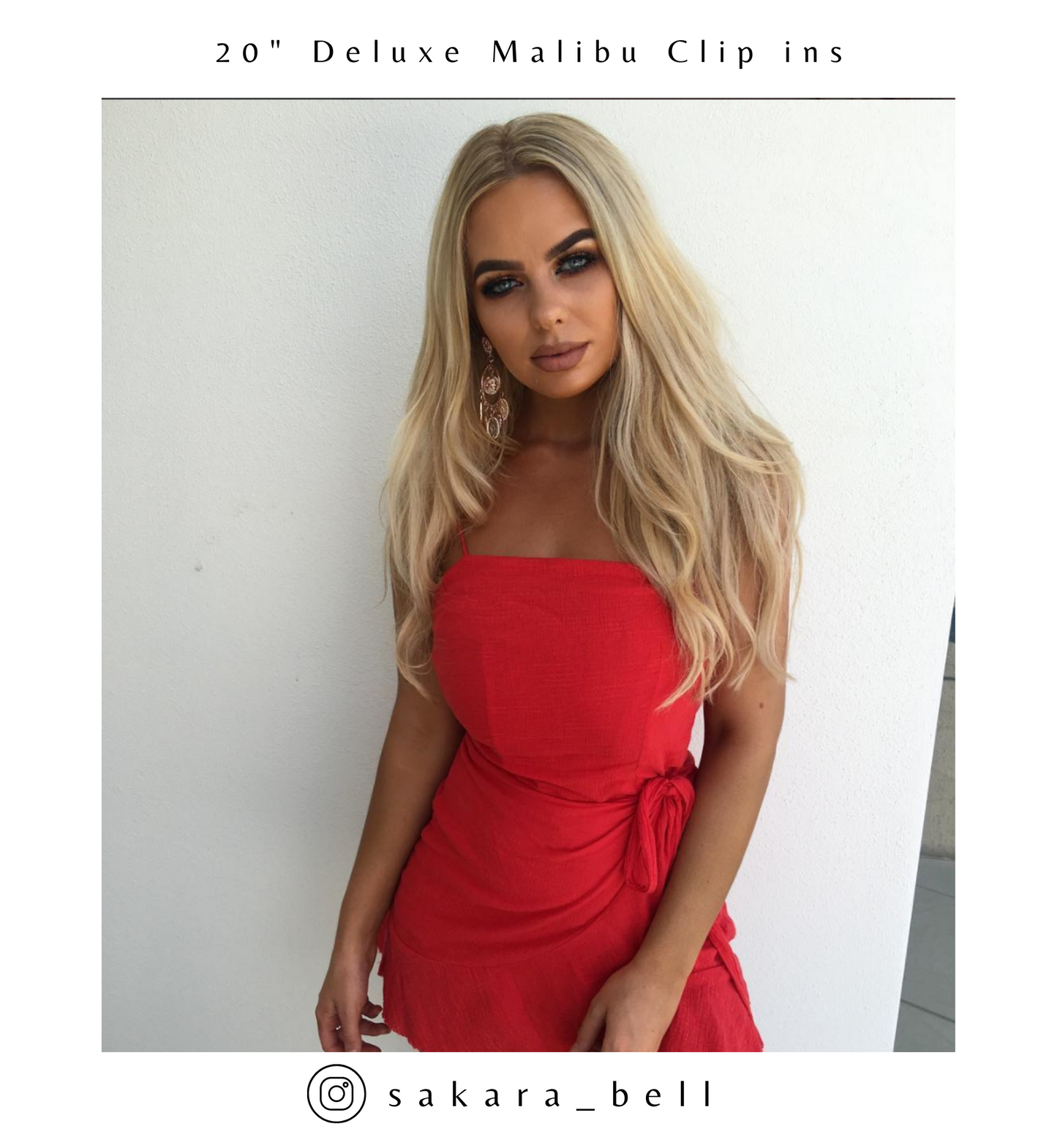 Malibu Blonde #613 Tape Hair Extensions 20-inch