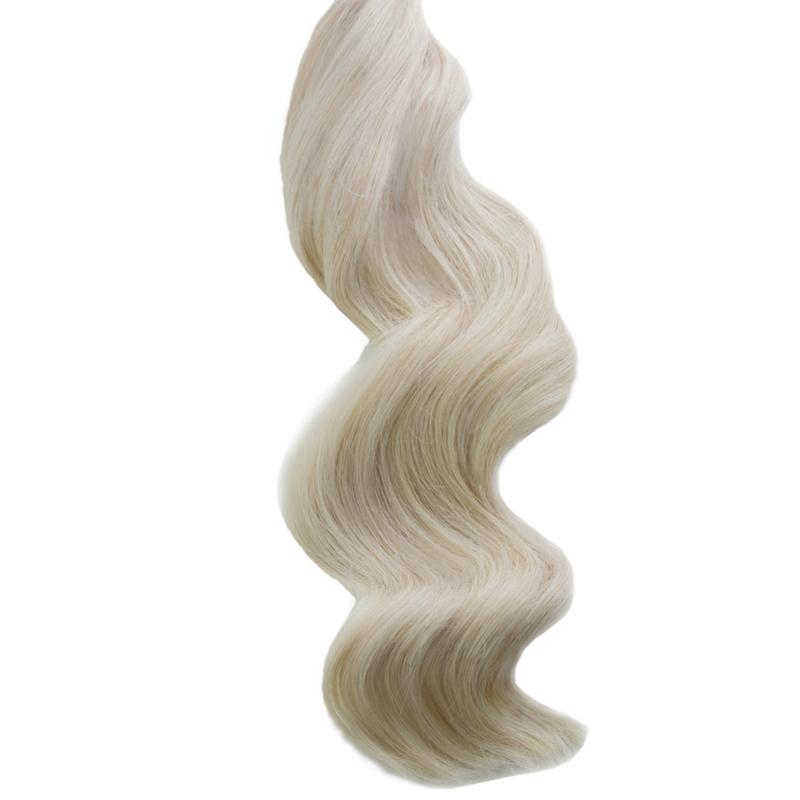 Platinum Blonde Clip In Hair Extensions 20-inch