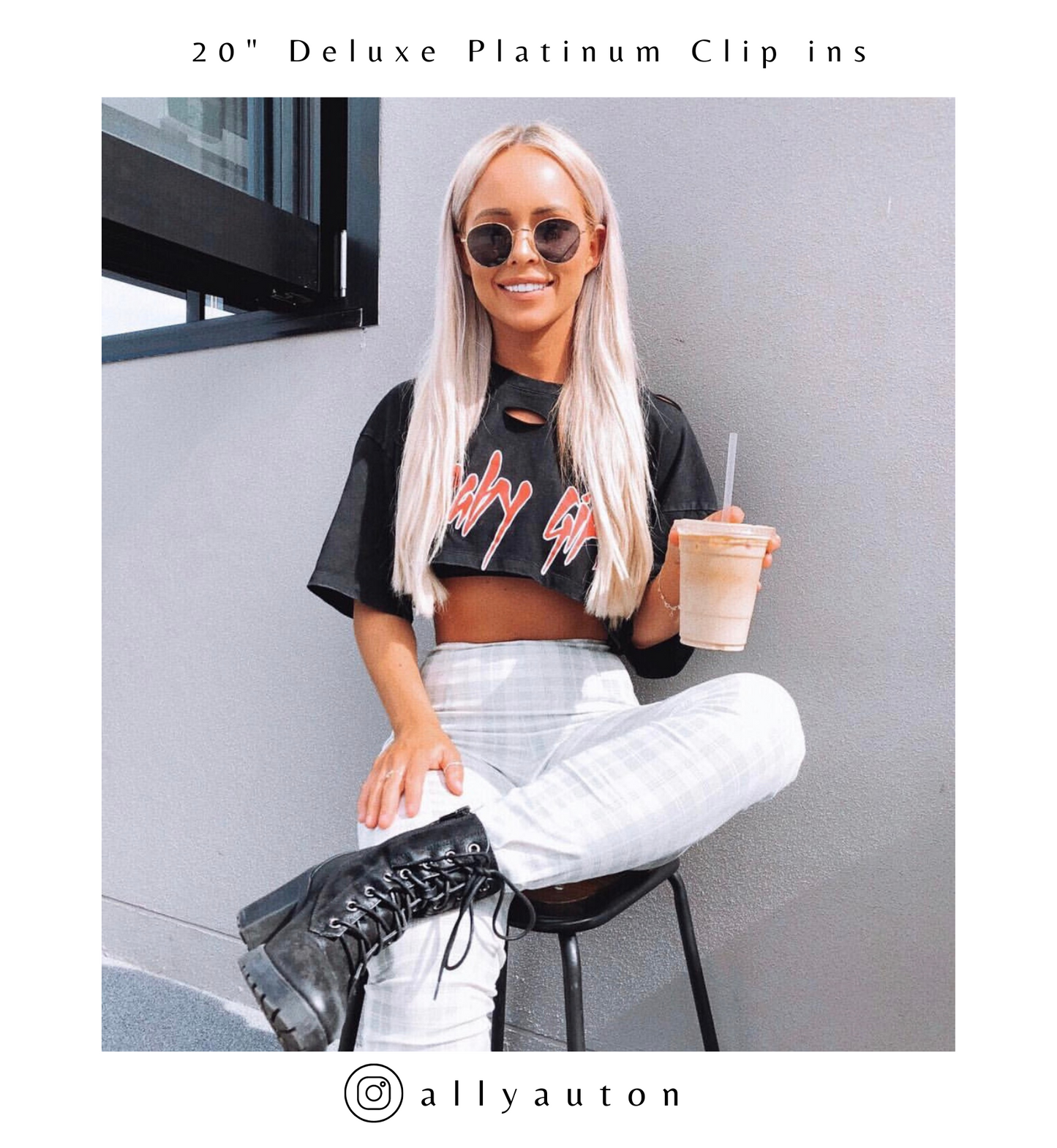 Platinum Blonde Clip In Hair Extensions 26-inch