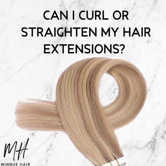 Can I curl or straighten my hair extensions?
