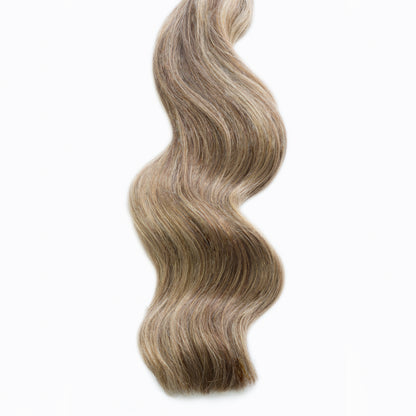 Bronze bliss 27/3 tape hair extensions 4 remi human hair minque hair extensions
