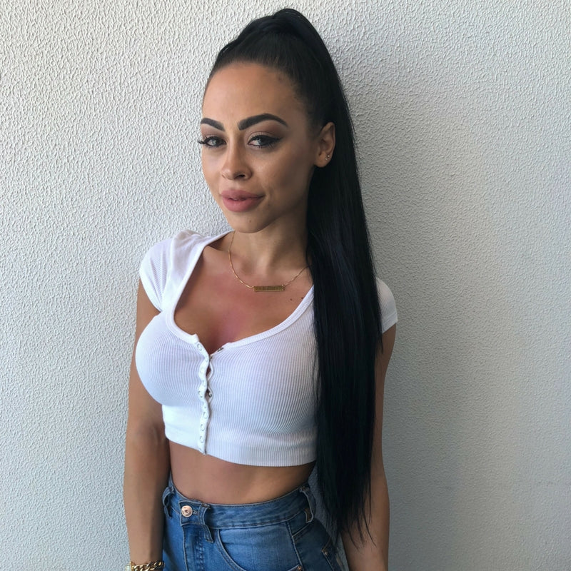 Onyx Black #1 Clip In Hair Extensions 26-inch