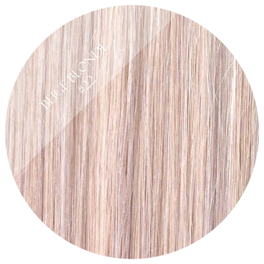 creme brulee blonde #22 weft hair extensions 26inch deluxe