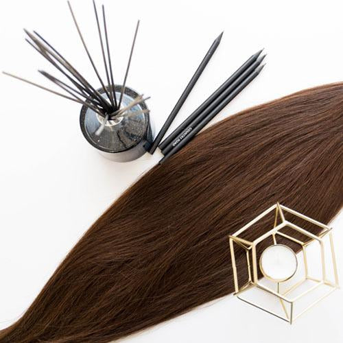 Bronze Brown #4 Clip In Hair Extensions 22-inch