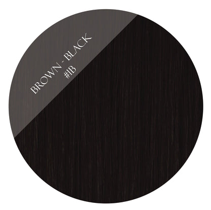 raven brown #1b clip in hair extensions 22inch deluxe