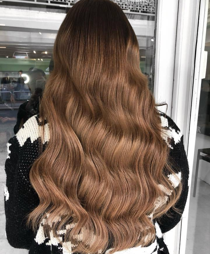 caramello haze #3-12 fusion hair extensions 26inch 50pcs - half head