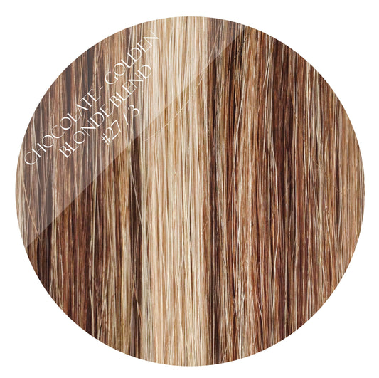 bronze bliss #27/3 tape hair extensions 26inch 80pcs - two full heads