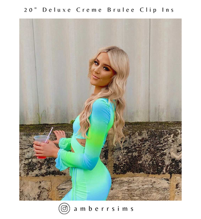 Creme Brulee Blonde #22 Halo Hair Extensions 26-inch