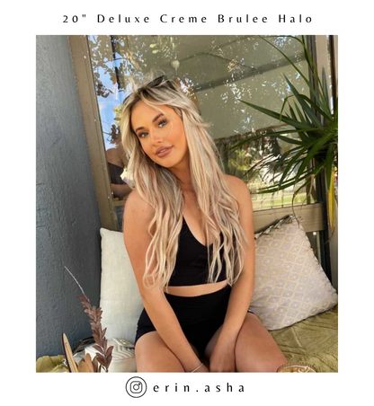 Creme Brulee Blonde #22 Weft Hair Extensions 20-inch
