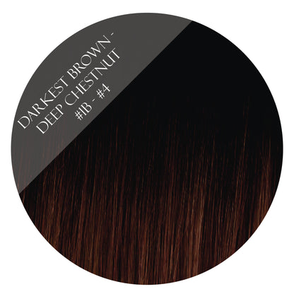 brownie points #1b-4 balayage tape hair extensions 26inch 80pcs - two full heads