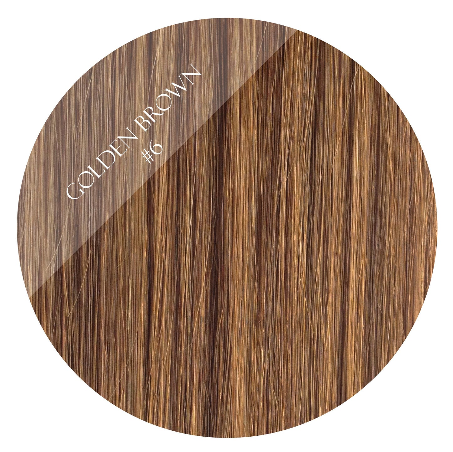 golden brown #6 tape hair extensions 20inch 80pcs - two full heads