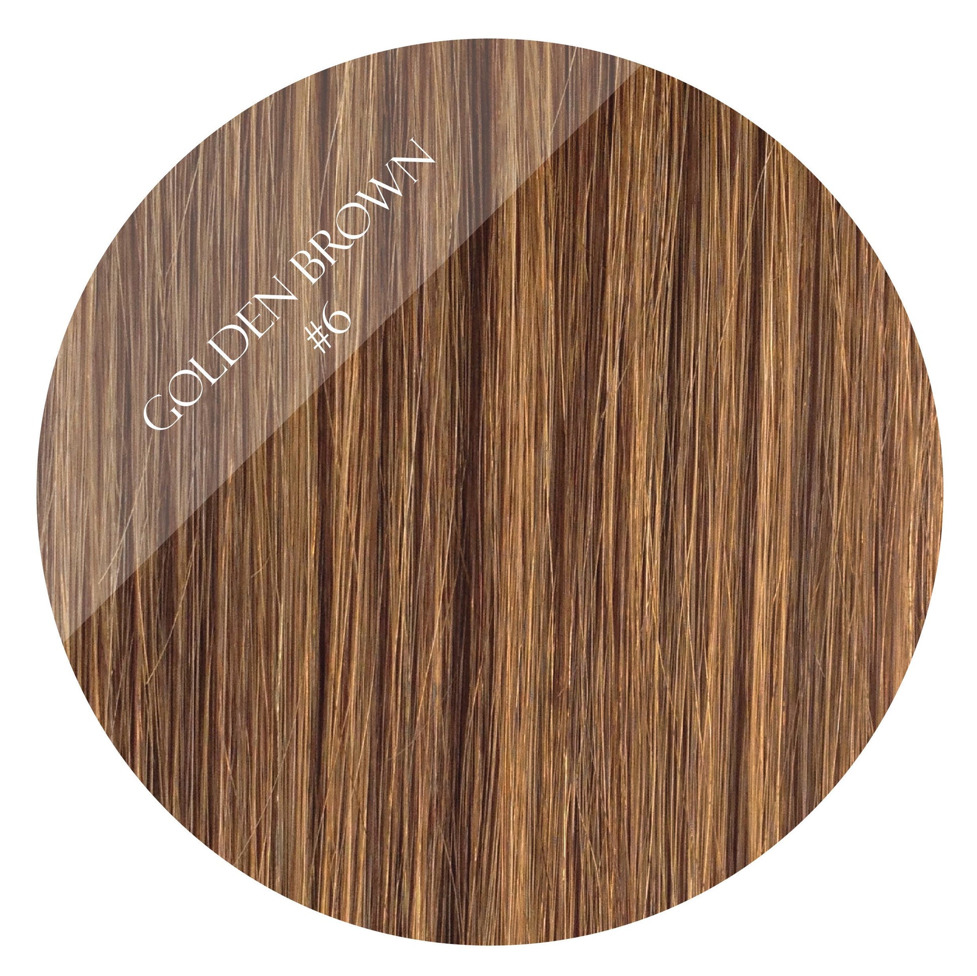 golden brown #6 tape hair extensions 20inch 80pcs - two full heads