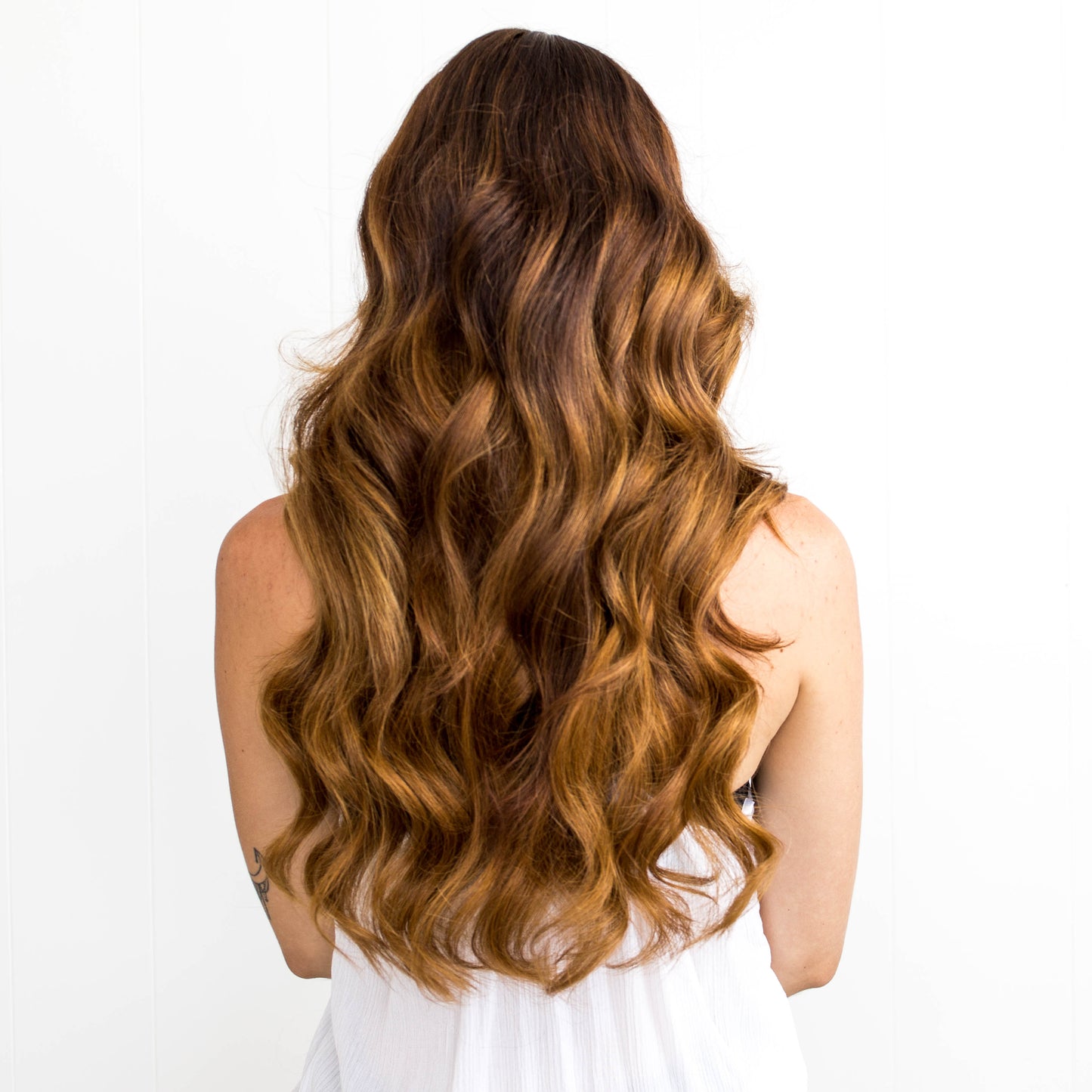 Golden Brown #6 Tape Hair Extensions 20-inch