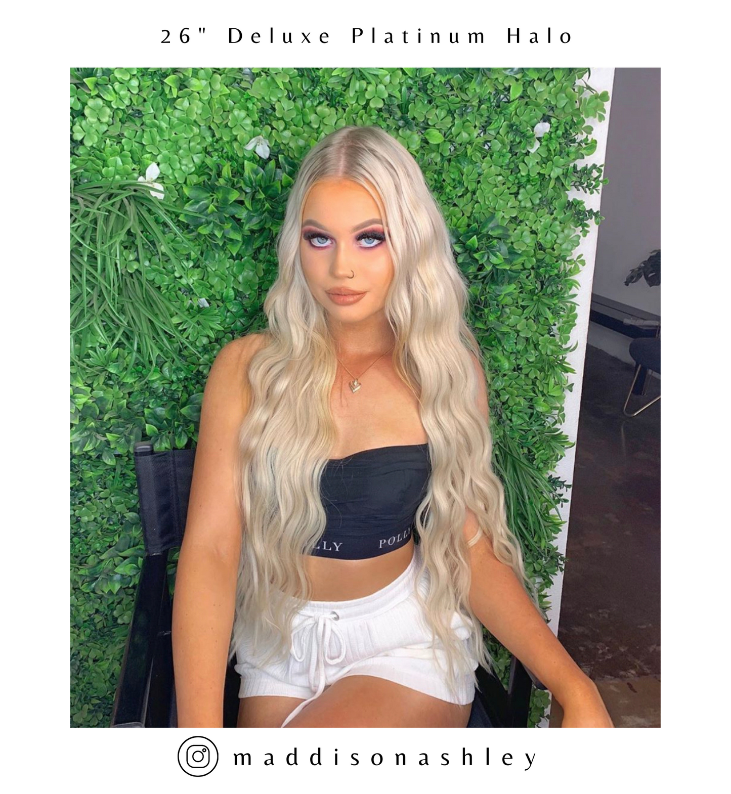 Platinum Blonde Clip In Hair Extensions 26-inch