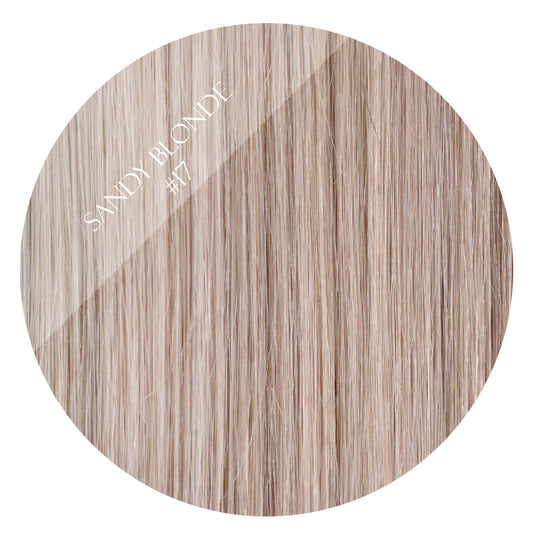 latte blonde #17 halo hair extensions 20inch deluxe