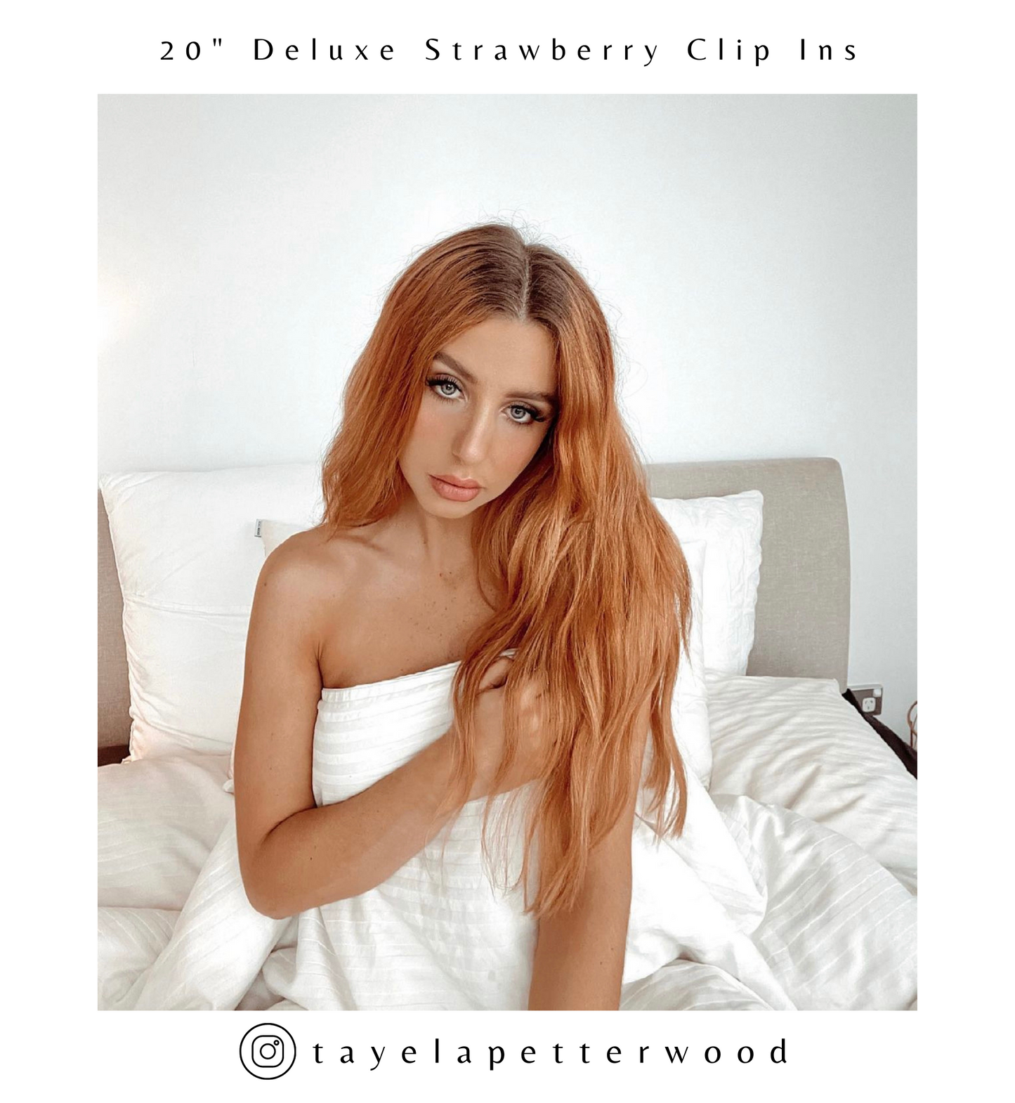Strawberry Blonde #18 Halo Hair Extensions 20-inch