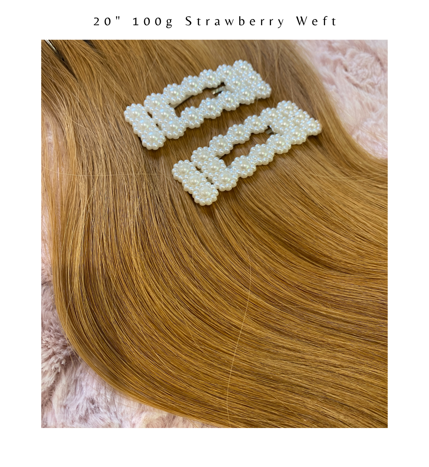 Strawberry Blonde #18 Weft Hair Extensions 20-inch