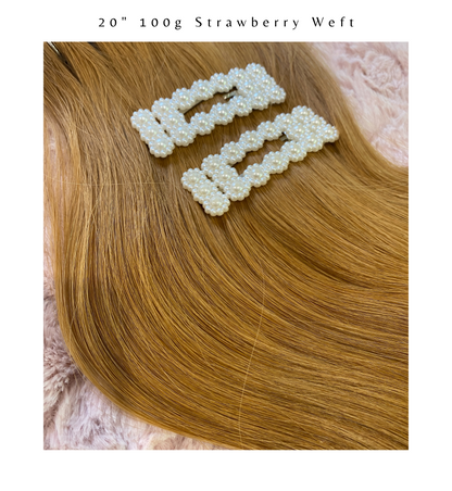 Strawberry Blonde #18 Clip On Ponytail Hair Extensions