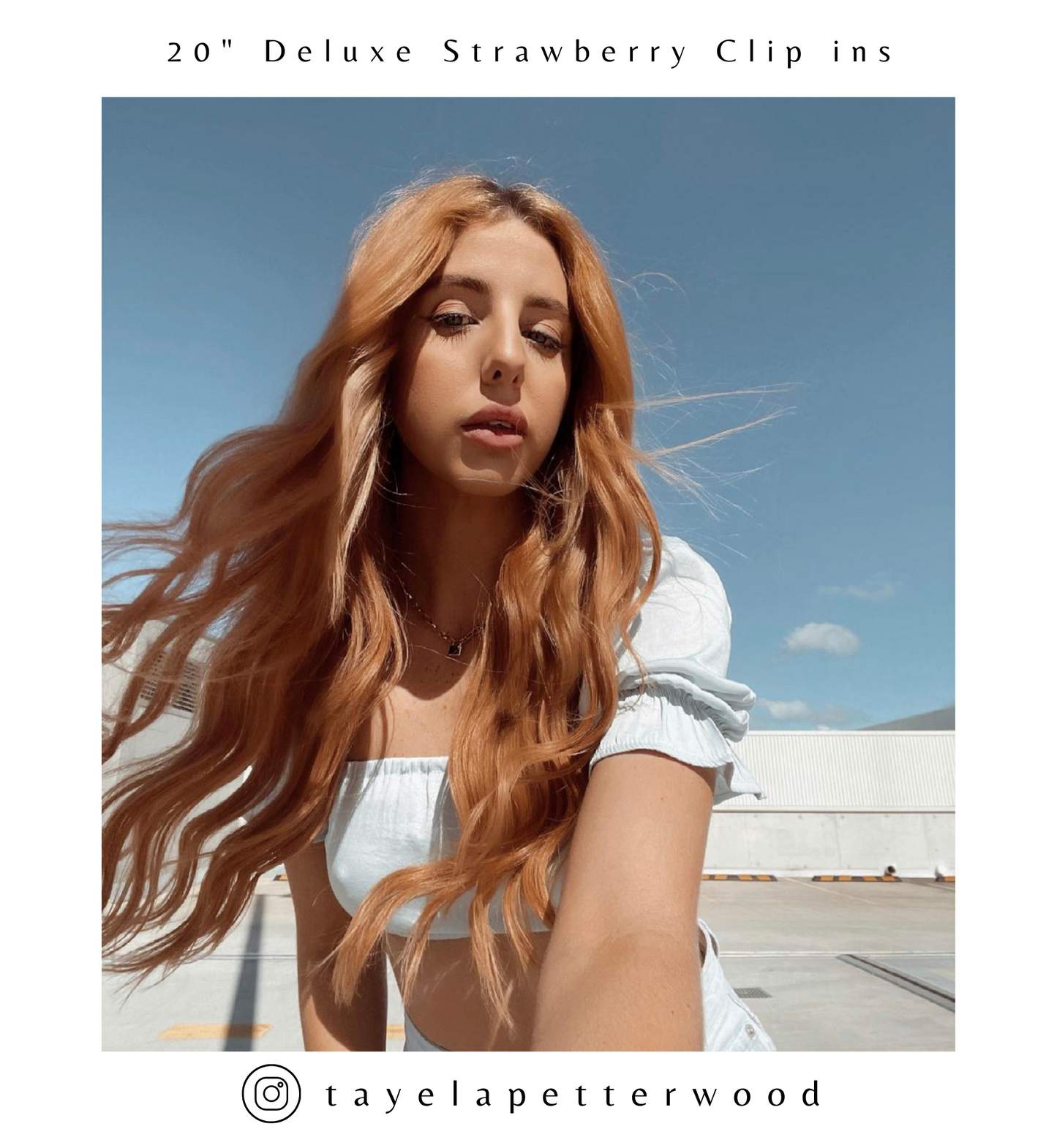 Strawberry Blonde #18 Halo Hair Extensions 20-inch