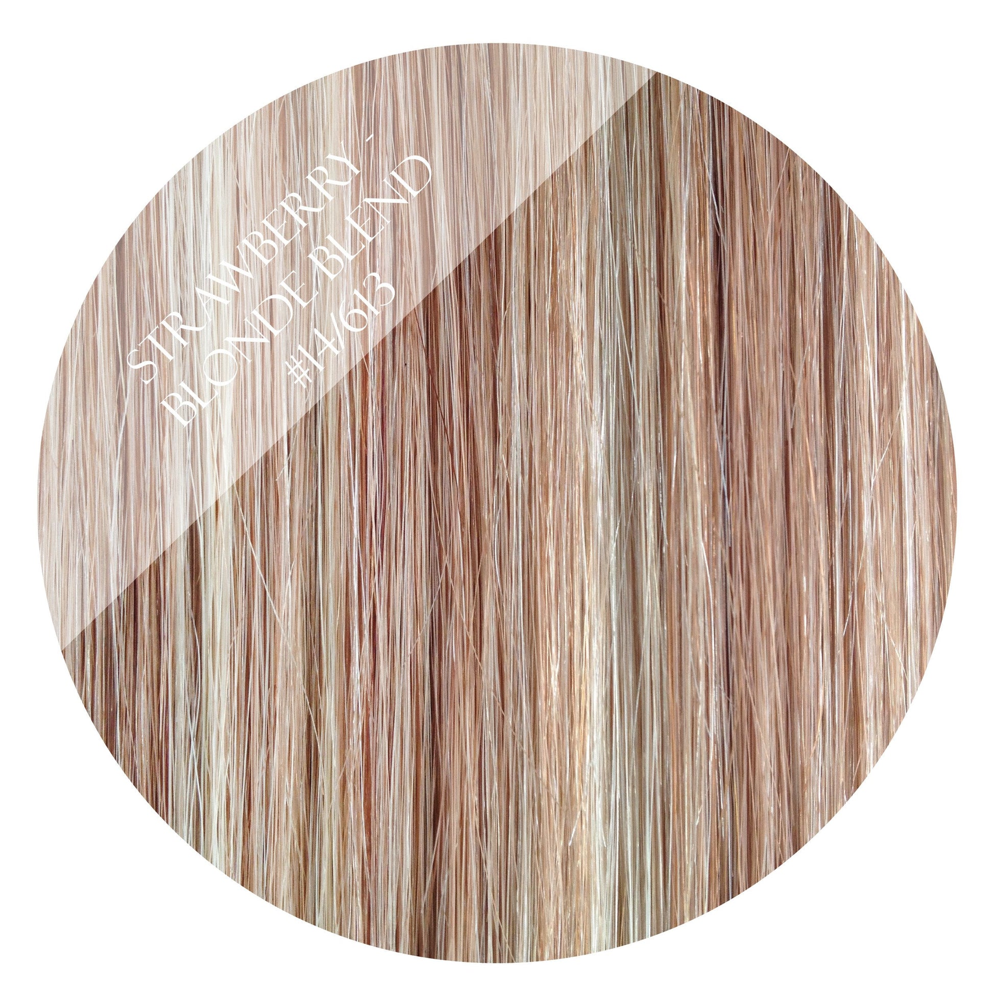 strawberries & cream #14/613 weft hair extensions 20inch deluxe