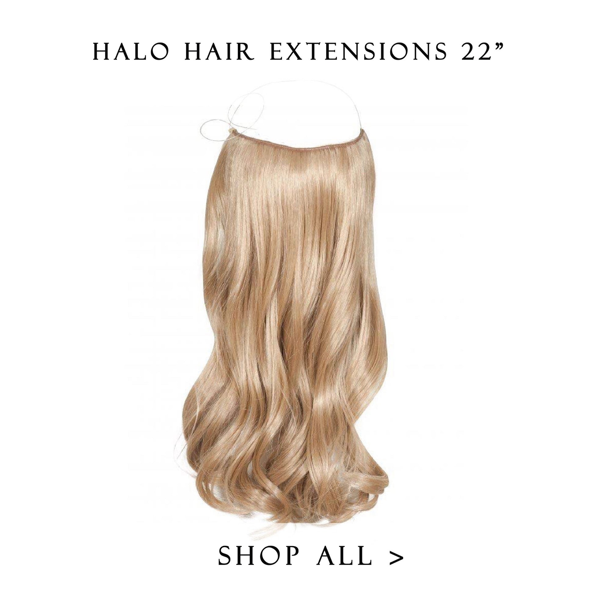 oreo #1b-platinum balayage halo hair extensions 20inch classic