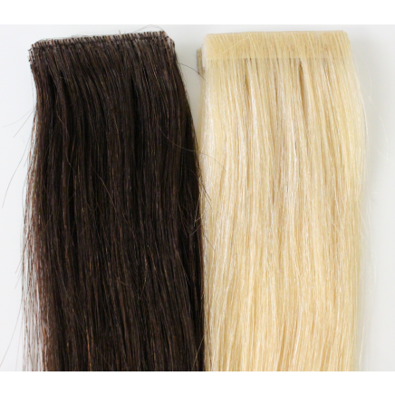 bronze brown #4 skin weft hair extensions 26inch 20pcs - half head