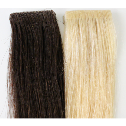 bronze brown #4 skin weft hair extensions 26inch 20pcs - half head